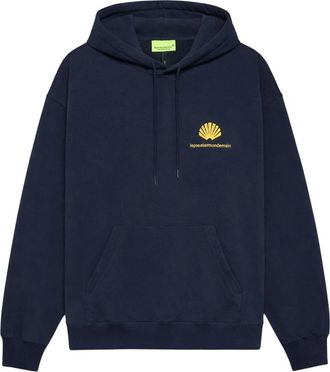 New Amsterdam Surf Association Logo Hoodie - Heren - Hoodies - Blauw - M - Katoen - Hoodies & sweatvesten