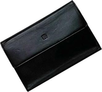 Loewe Pre-owned Wallets, female, Black, Size: ONE SIZE Pre-owned Leather Wallet