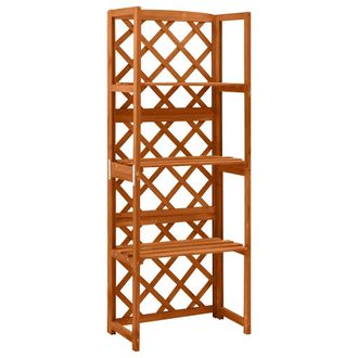 vidaXL Enrejado Con Estantes Madera Maciza De Abeto 55x30x140 Cm Vidaxl
