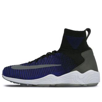 Nike Zoom Mercurial 11 Flyknit Black Deep Royal Blue 844626-004