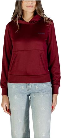 Calvin Klein Franse Terry Hoodie - Dames - Hoodies - Rood - XS - Katoen - Hoodies & sweatvesten