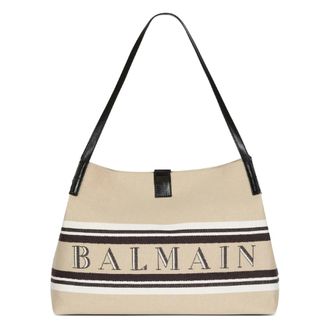 Balmain Tote Bags, female, Beige, Size: ONE SIZE Medium Release Shopper Bag