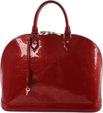 Louis Vuitton Pre-owned Handbags, female, Red, Size: ONE SIZE Pre-owned Alma GM