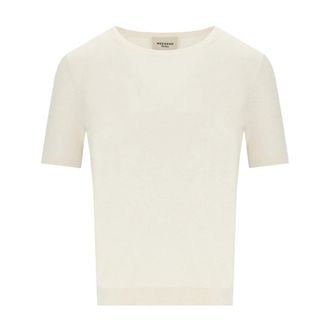 Max Mara Agro Top - female - Weekend Max Mara - Round-neck Knitwear - White - XS - Knitwear