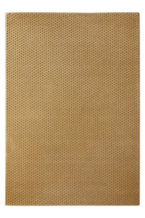 Wecon Home Alfombra de lana con relieve caramelo 200x300