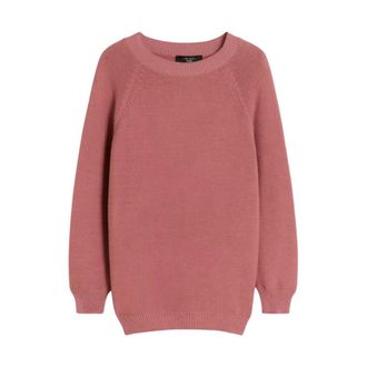 Max Mara Wkdaere Ronde hals Truien - Dames - Ronde hals truien - Roze - L - Katoen - Truien & Vesten