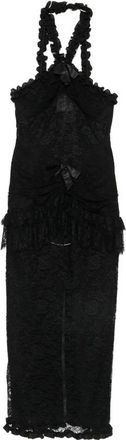 Alessandra Rich Dames, Jurken, Zwart, Maat: XS Zijde