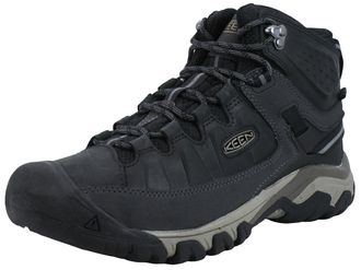 Keen Mens Targhee 3 Mid Height Waterproof Hiking Boots, Black/Brindle, 9.5 Wide