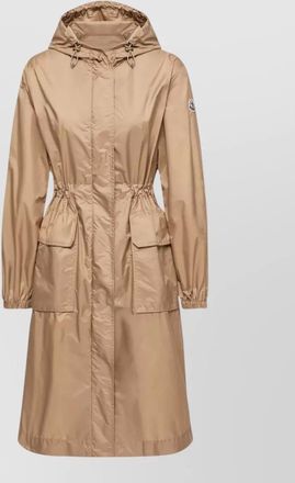 Moncler hiengos hooded parka coat adjustable waist