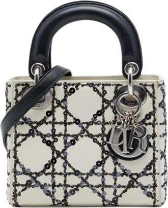 Dior Pre-owned Lady Dior Handbag - Dames - Vintage Handtas - Wit - ONE Size - Leer - Vintage