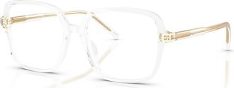 Dolce & Gabbana 55mm Square optical glasses in Transparent at Nordstrom