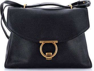 Ferragamo Margot Satchel Leather Large