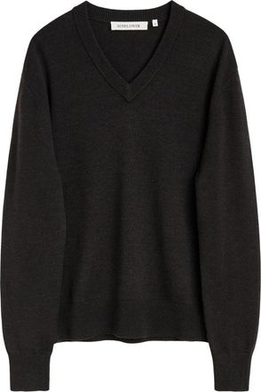 Sunflower Moon Merino V-hals - Heren - V-hals truien - Bruin - M - Wol - Truien & Vesten
