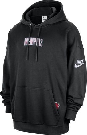 Nike Memphis Grizzlies 2025/26 Hardwood Classics Nike Mens Club NBA Premium Pull-Over Hoodie in Black | HQ5308-010