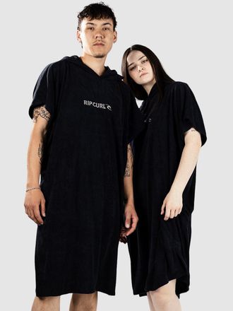 Rip Curl Brand Hooded Surf Poncho zwart