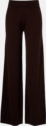 Jardin Des Orangers Pantalones anchos de lana y cachemir