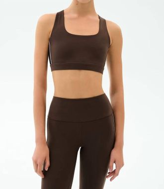 SPLITS59 Lexi Rigor Bra In Dark Chocolate Black