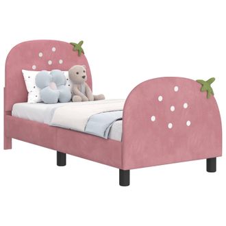 vidaXL Struttura Letto Per Bambini Con Testata Rosa 70 X 140 Cm Vidaxl