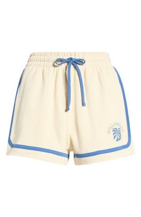 Billabong Back To It Fleece Shorts in White Cap at Nordstrom, Size X-Large