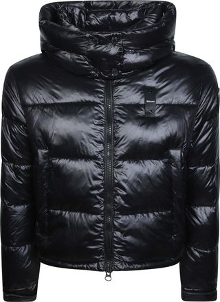 Blauer Gloria Cropped High Collar Quilted Down Jacket