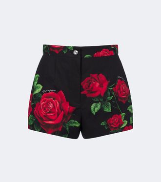 Dolce & Gabbana Floral cotton shorts