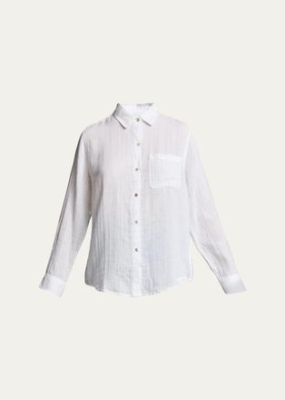 Rails Ellis Button-Down Long-Sleeve Solid Shirt