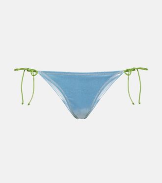 Reina Olga Slip bikini Love Triangle in lamé