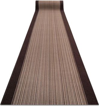 RugsX Alfombra De Pasillo Con Refuerzo De Goma Carnaby Marr&oacute;n 80cm Brown 80x980 Cm