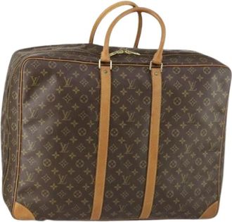 Louis Vuitton Pre-owned Weekend Bags, female, Brown, Size: ONE SIZE Pre-owned Vintage Canvas Weekend Bag