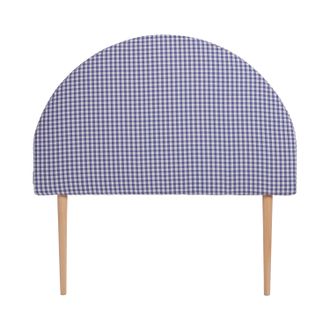 Really Nice Things Cabecero tapizado infantil vichy azul