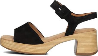 Gabor Zwarte Sandaal Stijlvol en Comfortabel - Dames - Sandalen met hakken - Zwart - 38 EU - Su&egrave;de - Schoenen