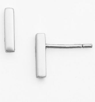 Argento Vivo Argento Vivo Bar Stud Earrings at Nordstrom