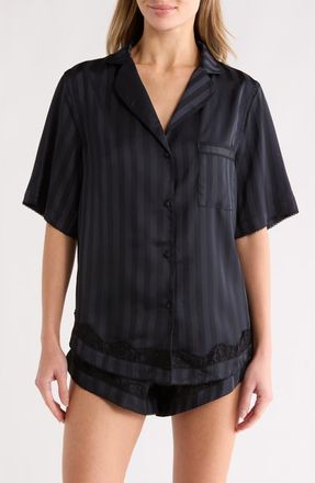 Free People Sugar Rush Short Pajamas in Black at Nordstrom Rack, Size X-Small