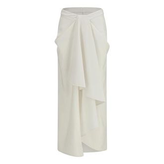 Givenchy Falda Larga Cruzada - Skirts - Mujer - Blanco - S