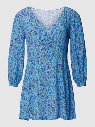 Tommy Hilfiger PLUS SIZE Minikleid mit Allover-Muster in Tuerkis, Gr&ouml;&szlig;e 48