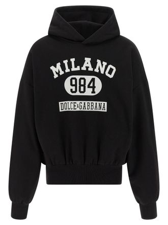 Dolce & Gabbana Flocked Print Hoodie