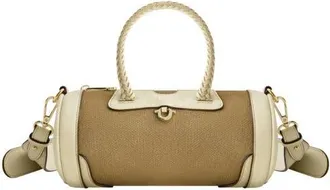 True Religion Quede Mini Duffel Crossbody Bag in Taupe at Nordstrom