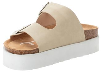O'Neill Sandale ONEILL SANDY PLATFORM SLIDER WOMEN LOW, Damen, Gr. 36, braun (tan), Synthetik, Schuhe Sandale