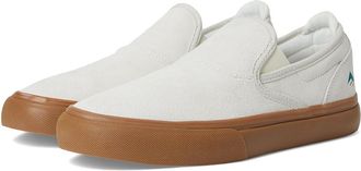 Emerica Wino G6 Slip-On Mens Skate Shoes White/Tan : 11.5 D - Medium, Suede/Canvas