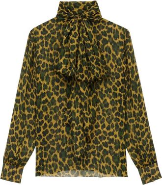 Saint Laurent Mujer, Blusas y Camisas, Verde, Talla: S