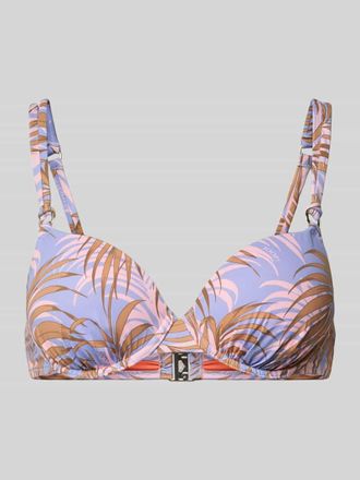 Joop Bikini-Oberteil im Allover-Look Modell PALMERAS BEACH in Blau, Gr&ouml;&szlig;e 36B