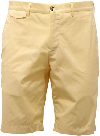 PT01 Stretch Bermuda Shorts in Lichtgeel - Heren - Korte Broeken - Geel - S - Korte Broeken