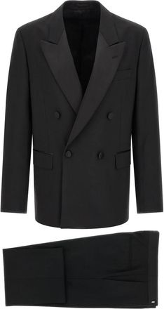 Lardini Tuxedo Jurk - Heren - Business pakken - Zwart - M - Wol - Kostuums