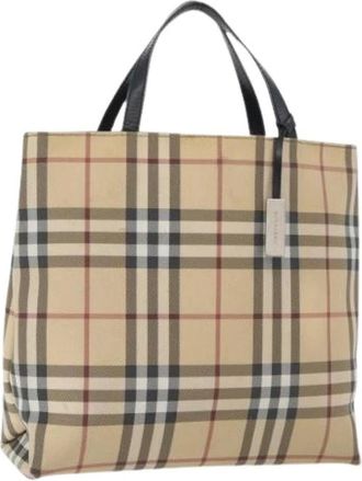 Burberry Pre-owned Handbags, female, Beige, Size: ONE SIZE Pre-owned Hand Bag