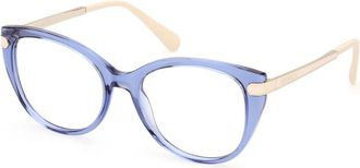 Max & Co. Stijlvolle Bril in Zwart - Dames - Brillen - Blauw - 53 MM - Accessoires