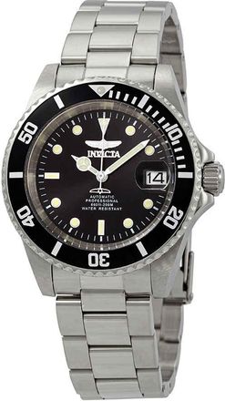 Invicta Pro Diver Automatic Black Sunray Dial Stainless Steel Mens Watch 24760