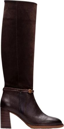 Hispanitas Hi 265079 Boot - Dames - Laarzen met Hak - Bruin - 40 EU - Leer - Schoenen