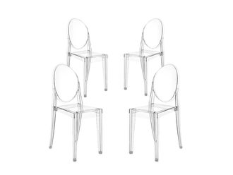Kartell Victoria Ghost Set 4 Sedie