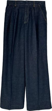 Zimmermann Illustration Wide-Leg Jeans in Blue Cotton