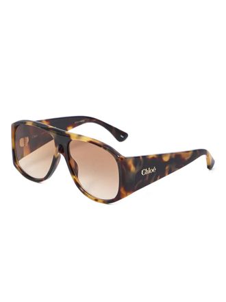 Chloé tortoiseshell gradient sunglasses - Brown